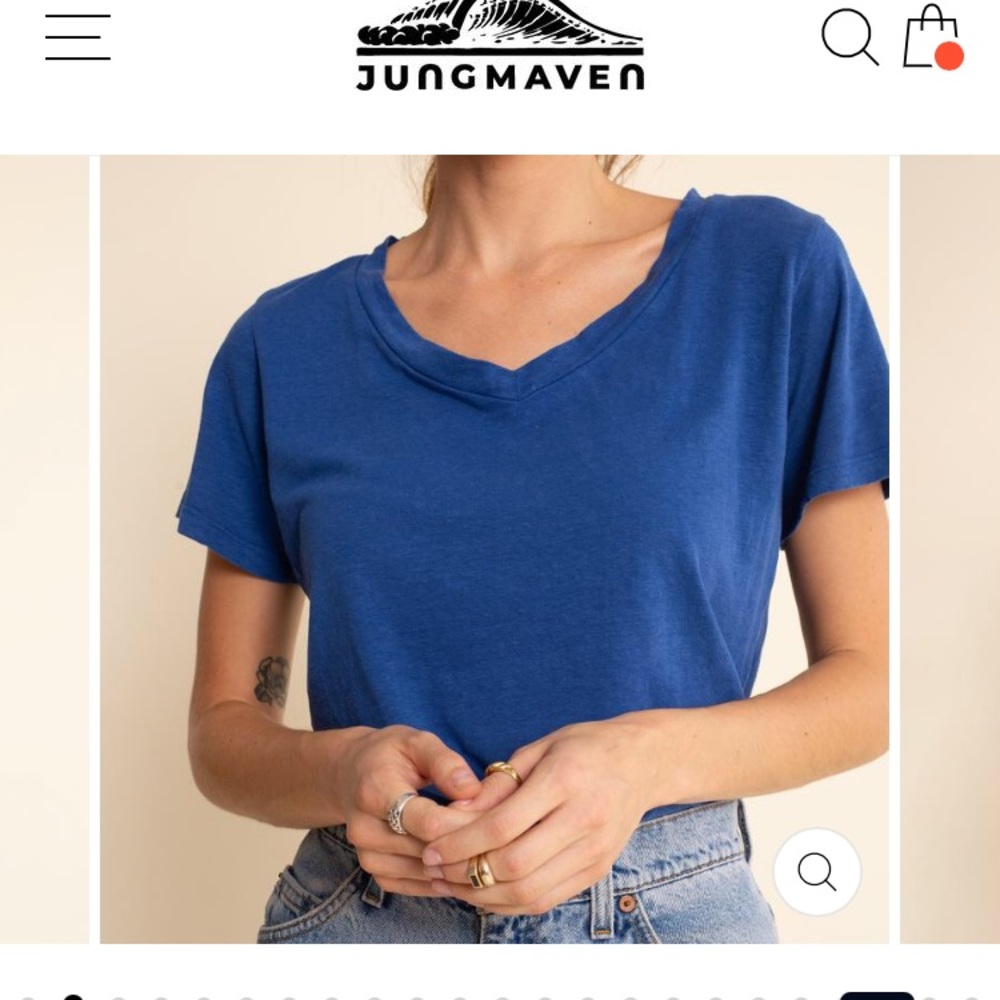 Sunny yellow Paige v neck from Jungmaven